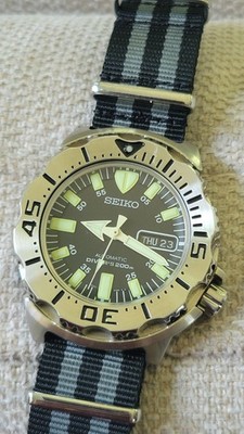 セイコー　ブラックモンスター　7S26-0350 SKX779 SEIKO Black Monster 7S26-0350 SKX779 Black Dial 200m Automatic