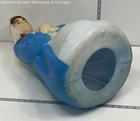 Empire Blue White Brown Nativity Blow Mold Virgin Mary Vintage Christmas — photo 3