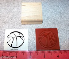 Basketball Single Stamp New Unmounted Hard to Find Stampin Up Good Sport