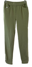 Quacker Factory DreamJeannes Ankle Pants 2XS Green Pull On A287475 Women CB45F