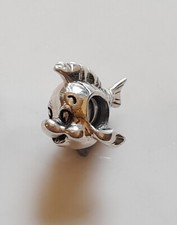 Chamilia 925 Plata Platija Guppy Pez Sirenita Pulsera Dije