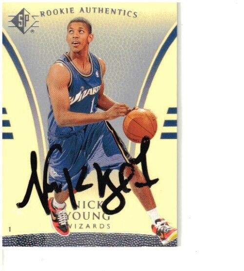 Washington Wizards Nick Young autographed SP Rookie Authentics card