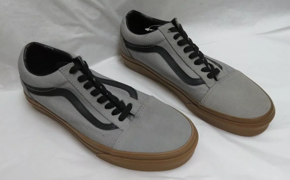 Vans Old Skool Skate Shoes Alloy Black Gum Men 8.0 Women 9.5 NWOB