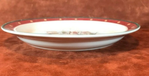 Royal Seasons Steingut 10,2" Speiseteller Schneemänner/Weihnachten rot/grün gebraucht - Bild 6 von 10