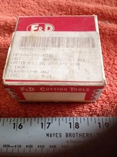 F&D Involute Gear Cutter No. 8  9 DP 14 1/2 PA NSN 3455-00-250-4751