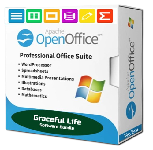 OpenOffice Suite Pro Software Windows Word Processing ~ Home Student Business CD