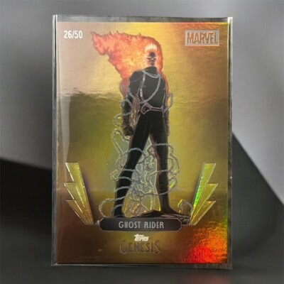 2025 Topps Disney Genesis Ghost Rider #70 Gold Foil /50