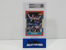 BILL WALTON SIGNED 1986-87 Fleer #119 Boston Celtics BGS BAS SLAB