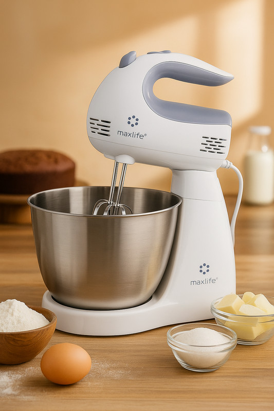 Powerful Stand Mixer  5-Speed Electric Mixer with 3.2 Qt Stainless Steel Bowl
