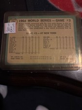 1965 Topps #134 World Series Game 3 Mickey Mantle's Clutch HR PSA 3 VG