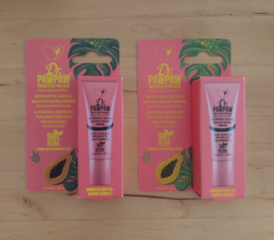Dr. PAWPAW - 2mal 10ml - Tinted Peach Pink Balm - Lippen- und Wangenbalsam - NEU