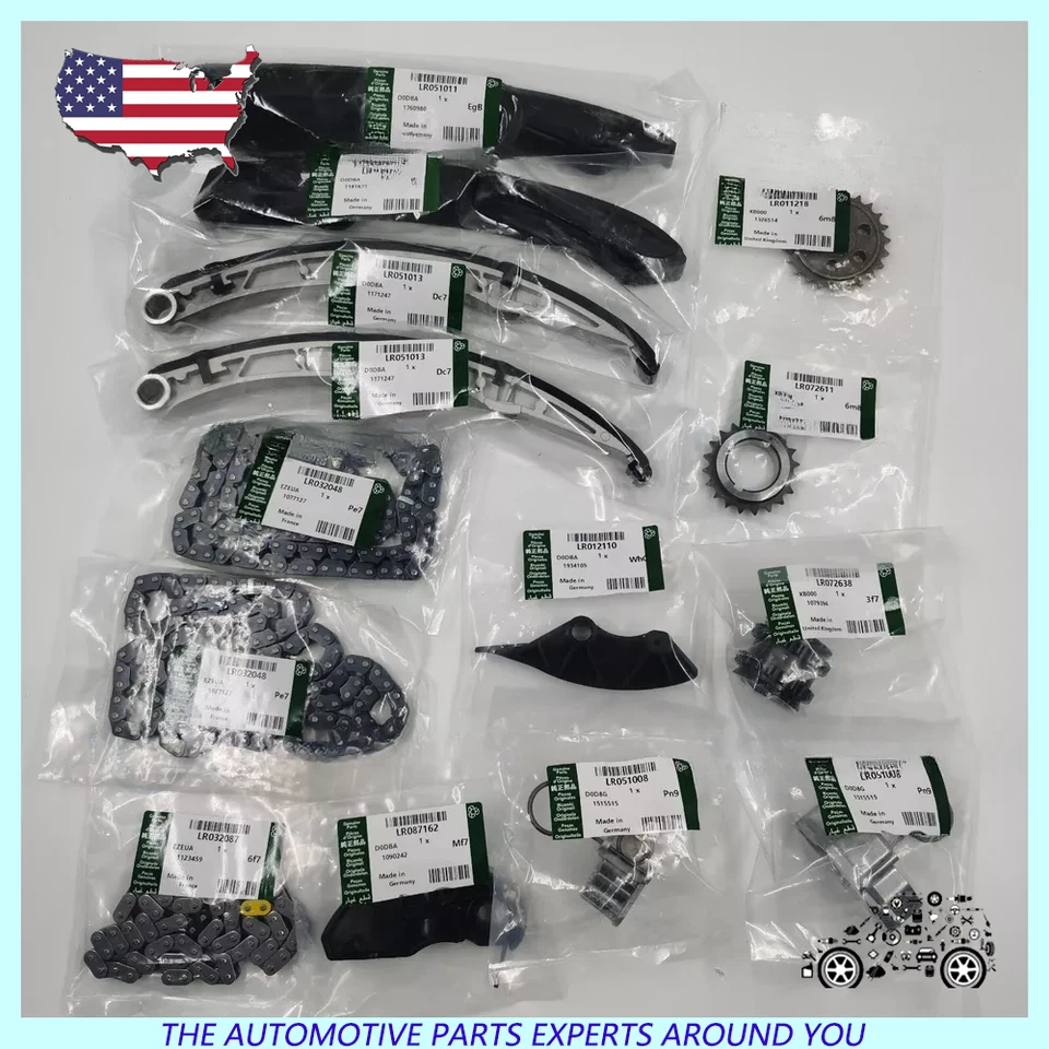 Kit de cadena de distribución de 14 piezas para Land Rover fabricante de equipos originales Foto 3 de 4