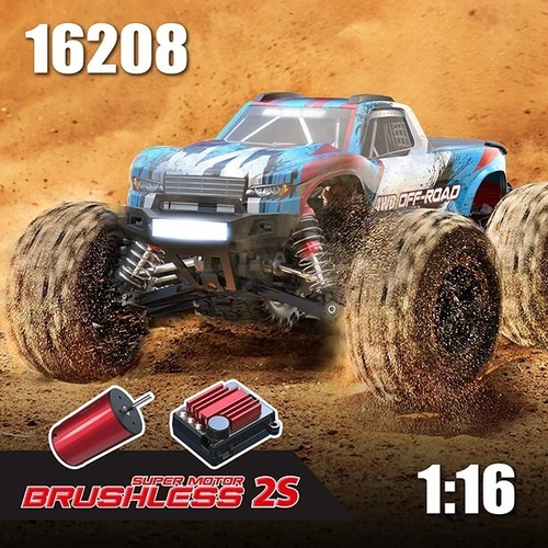 1/16 Brushless High Speed RC Car Vehicle Models 2S LIPO Battery MJX HYPER GO 4WD