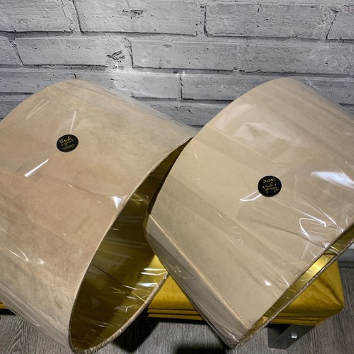 Velvet Lampshade High Quality Brushed Gold Lining For Ceiling Table Floor. - Picture 32 of 46