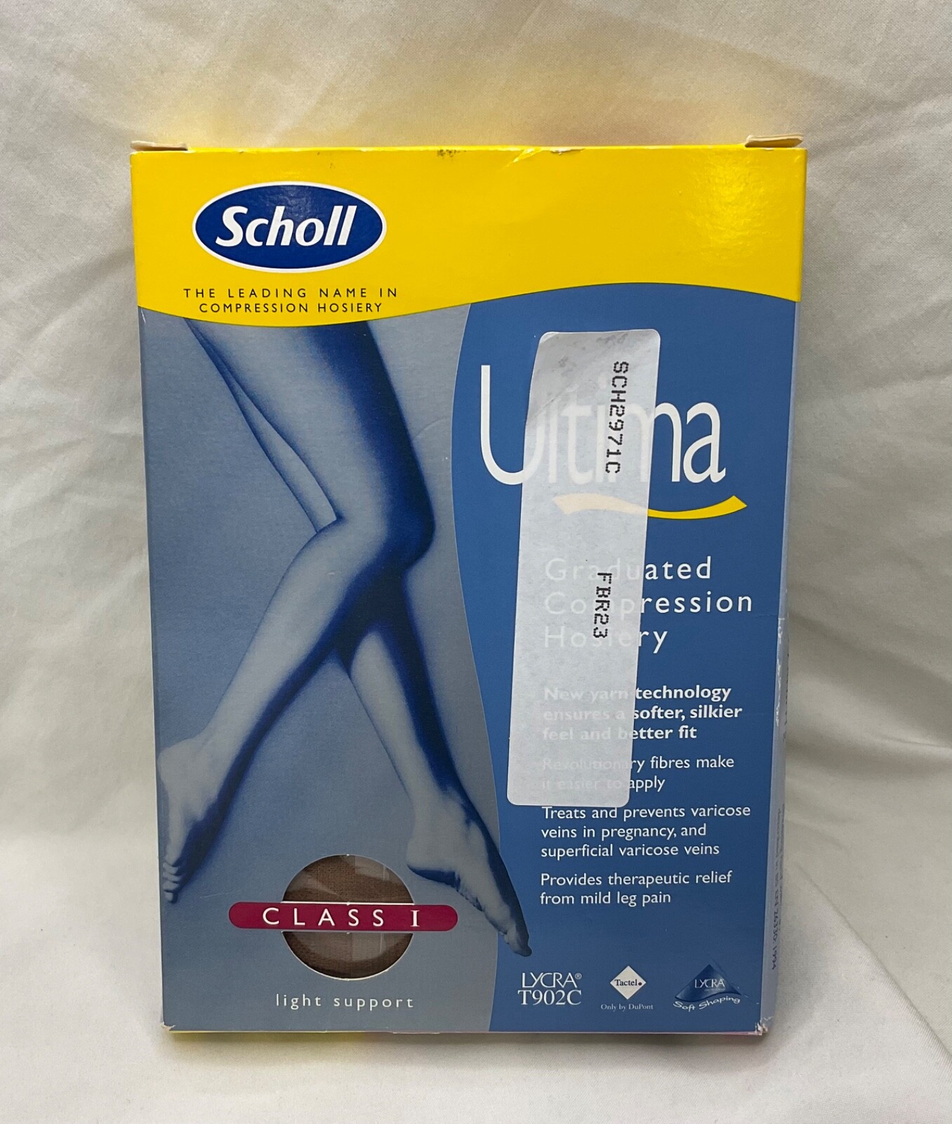 SCHOLL Ultima Class 1 Thigh Length Compression Hosiery Extra Large Natural Tan