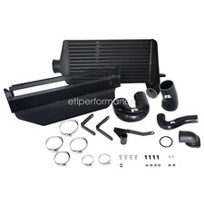 New Front Mount Intercooler Kit For Subaru 2008 2009 2010 - 2014 Grb Wrx - Black