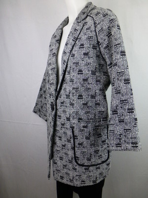 SEE U SOON Jacke Gr S 1 36 Schwarz Weiß Oversized Trend NP 119 NEU 