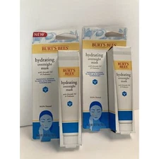 Burt's Bees Hydrating Overnight Mask Avocado Oil 99% Natural 0.57 Oz Lot of 2