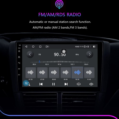 10.2" For Toyota Land Cruiser Prado 150 2017 2018 2019 Car Radio Stereo Carplay - Picture 11 of 19