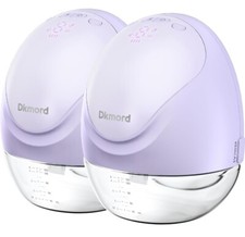 Dkmord Hands Free Breast Pump B1-purple, 3 Modes, 9 Levels, Portable, Cordless