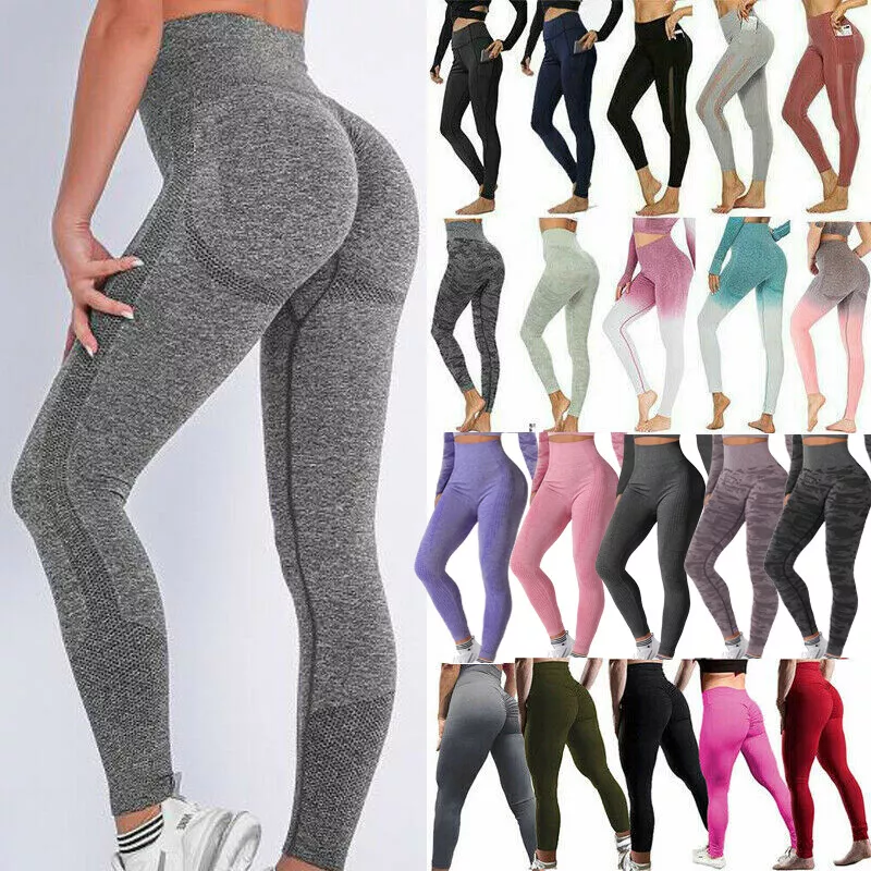 Women's High Waist Vital Seamless Gym Leggings Shark Fitness