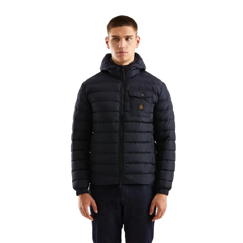 Refrigiwear Outlet: Piumino in nylon trapuntato - Blue | Giacca