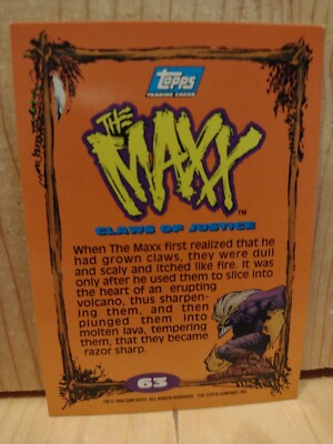 1993 TOPPS: THE MAXX #63. CLAWS OF JUSTICE BOX88 | eBay