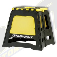 Polisport Foldable Fold Away Trials Motocross MX Enduro Bike Stand - Yellow