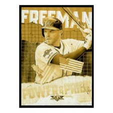 2020 Topps Fire Power and Pride #PP-14 Freddie Freeman Atlanta Braves Baseball