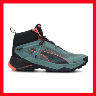 Puma Explore Nitro Mid Hiking Green Sneakers Shoes 377858-06 Men's Size 12
