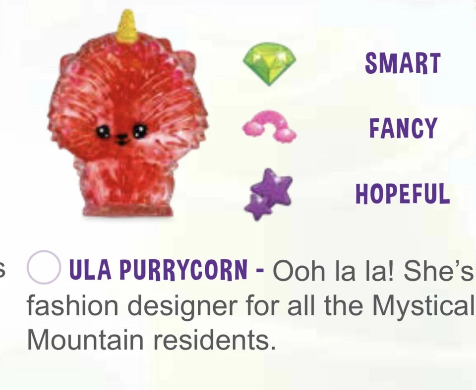 BUBBLEEZZ SQWEEZZ ORB JUMBO ORIGINAL ROJO PURRYCORN, con 3 DIJES SERIE 1 Foto 2 de 3