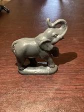 Vintage Milwaukee County Zoo Mold-a-Rama Gray Elephant Wax Figure Souvenir.