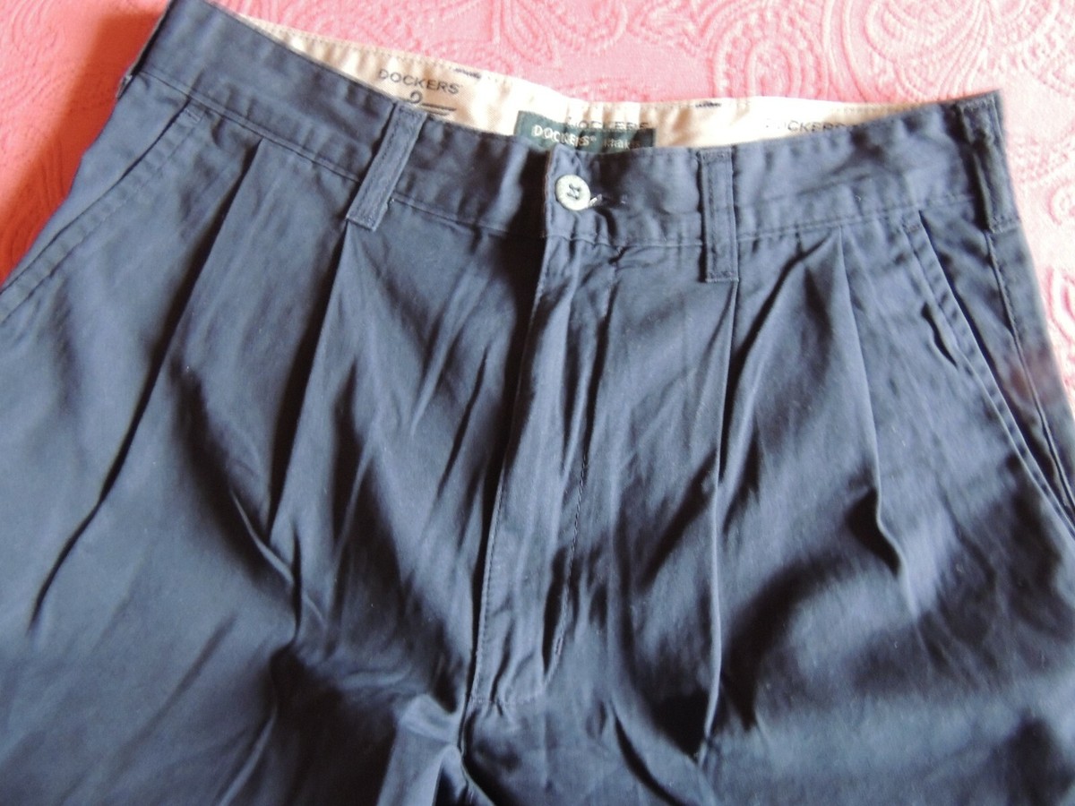 Pantalon Chino Marine DOCKERS - Taille 29/30, Coton, Style Marin, Occasion Très Bon état