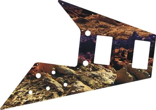 Gibson Flying V Pickguard for '67 Re-Issue Guitar Custom Graphical Desert Rock
