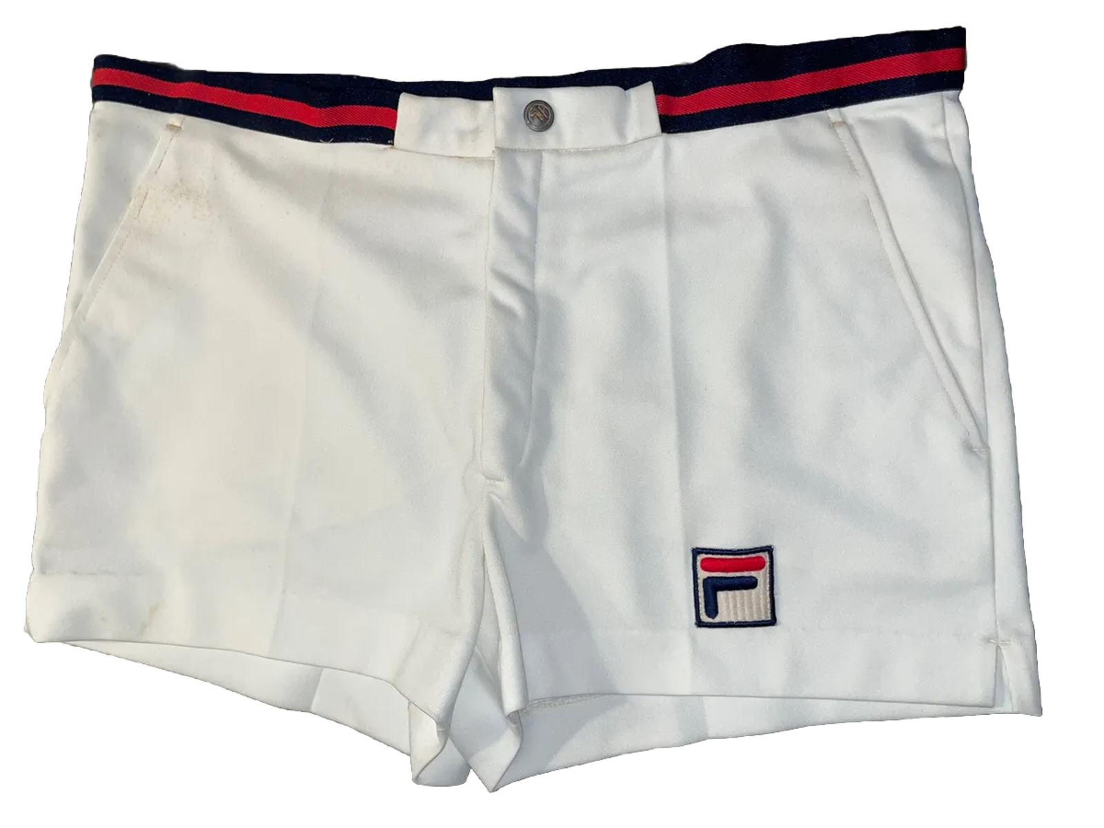 FILA Borg PANTALONCINO Tennis UOMO MAN SHORT Big Logo VINTAGE 70’s “RARE”