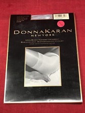 NEW Donna Karan Mini Body Toners Hosiery Pearl Gray SMALL Sheer Satin