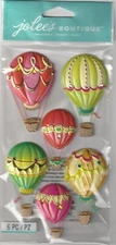Jolee's Boutique 3-D stickers HOT AIR BALLOONS Theme 96941 Fast FREE Ship!