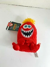 New U-neeks Dayspring Plush Wally Red Stuffed Animal Toy 7 in Tall 72436 