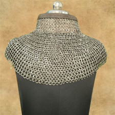 Chainmail Collar 9mm Flat Riveted Ring Mild Steel Best Gift For her