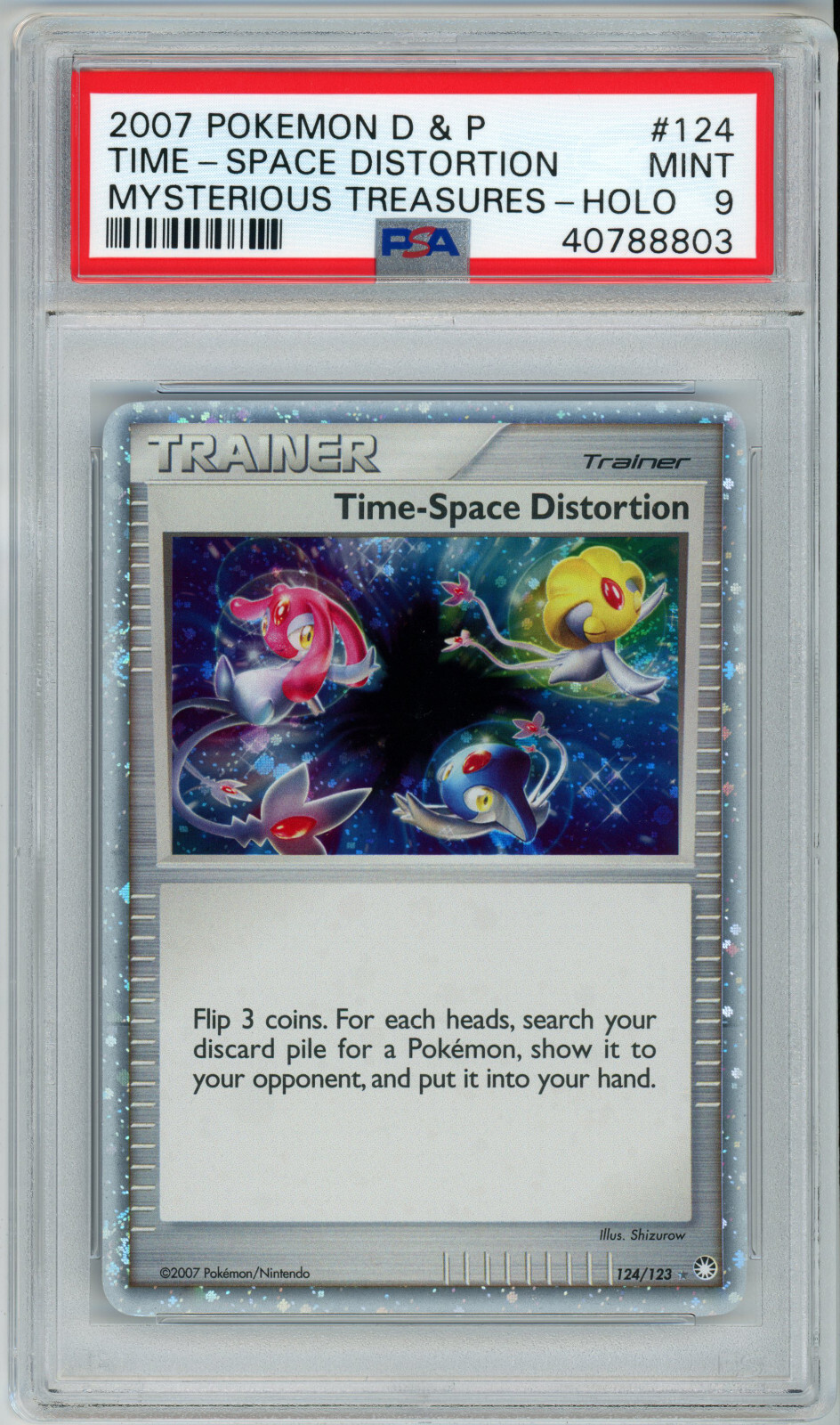 POKEMON MYSTERIOUS TREASURES TIME SPACE DISTORTION 124 ULTRA PSA 9 MINT 40788803