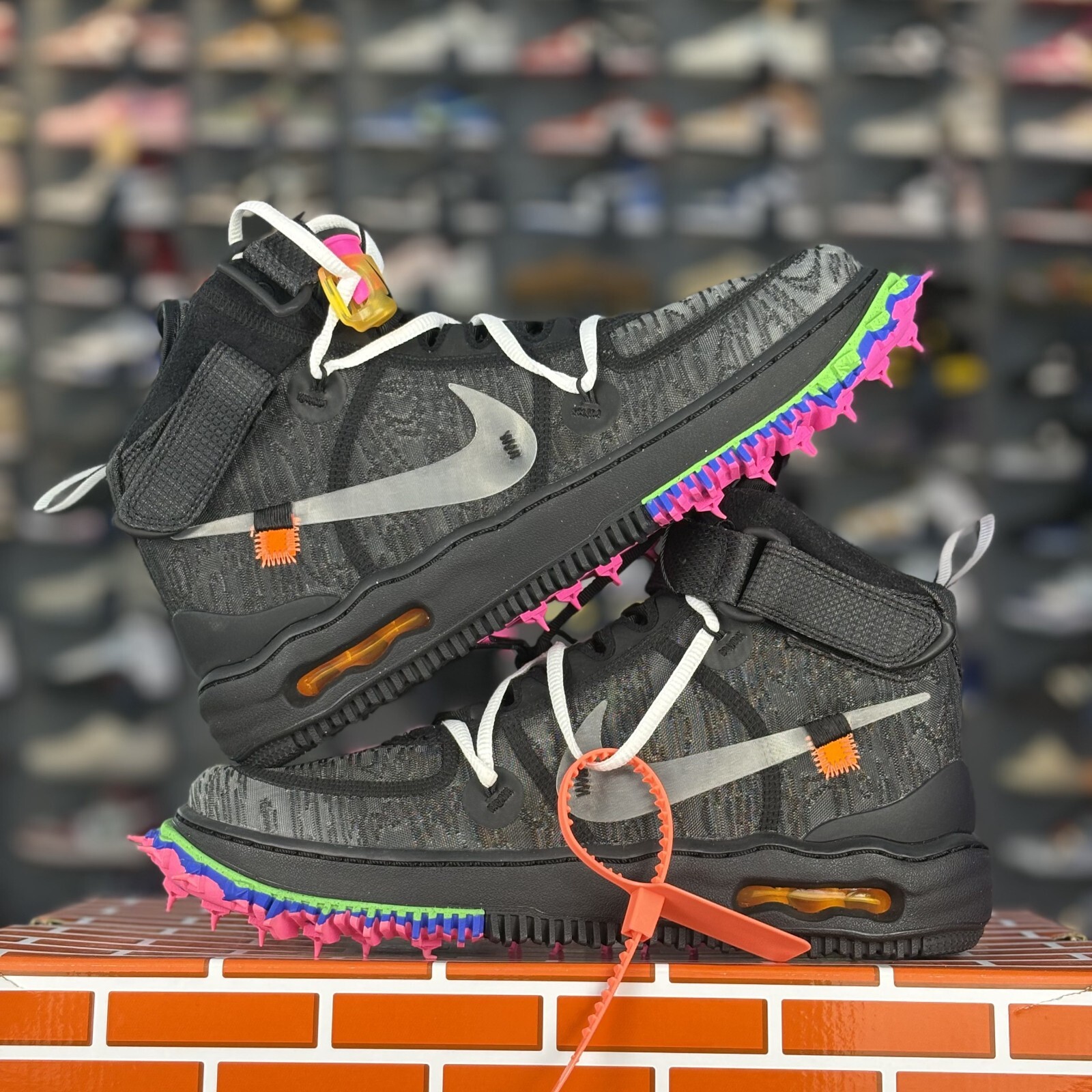 OFF WHITE X NIKE Taglia 9 Nike Air Force 1 x Off White (nero) (2022)