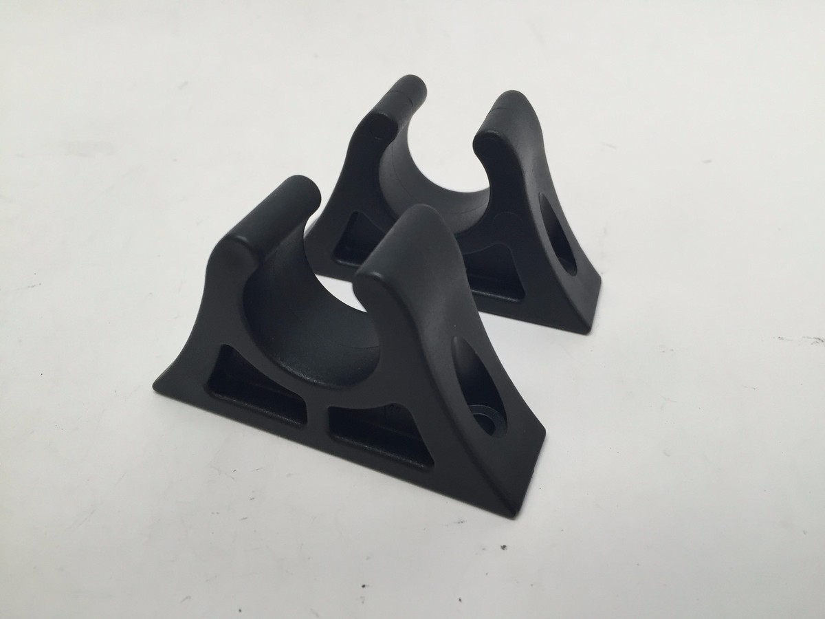 Marine Boat Canoe Kayak Pair of Black PP+TPR Molded Paddle