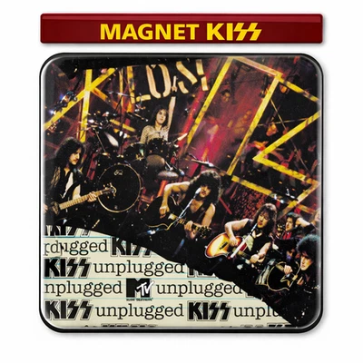 Magnet KISS – Aimant Frigo Album Hard Rock unplugged - Photo 1/4