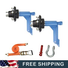 2PCS Shipping Container Wheels 8800lbs Heavy Ship Container Axles 6-Lug Wheels