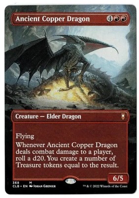 MTG Ancient Copper Dragon Borderless - Commander Legends: Battle for Baldur's