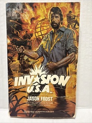 Invasion USA Paperback Book 1985 Jason Frost 1st Edition Chuck Norris Movie