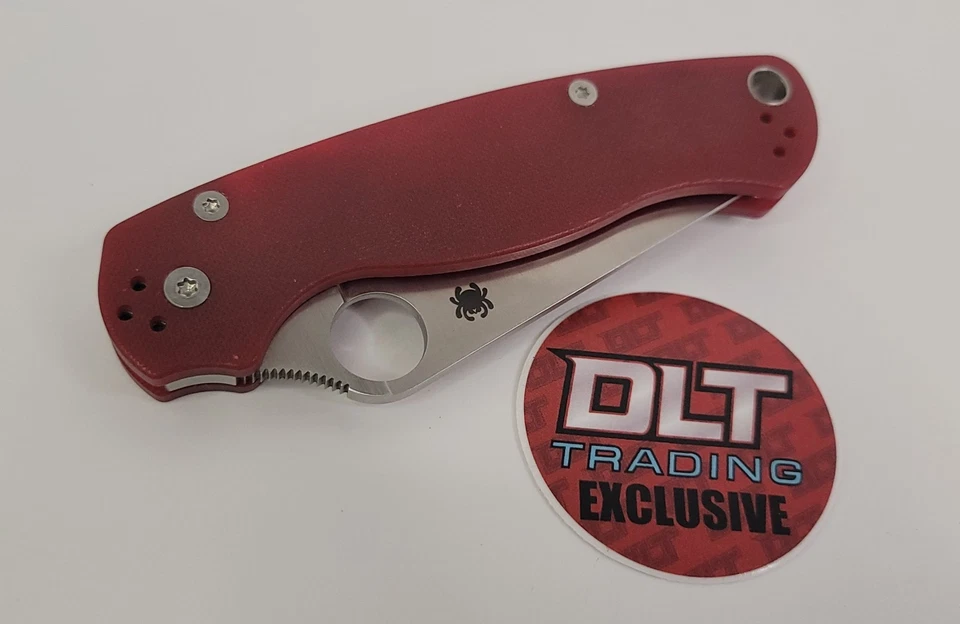 DLT Exclusive Sprint Run Spyderco Paramilitary 2 M390 Red G10 PM2 Para C81GPRD2 - Image 2 of 4