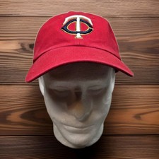 47 MLB Minnesota Twins Baseball Cap Mens Red Adjustable OSFA Strap Snap