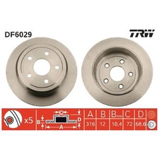 2x Bremsscheibe hinten für Jeep Wrangler 3 JK | 26213544