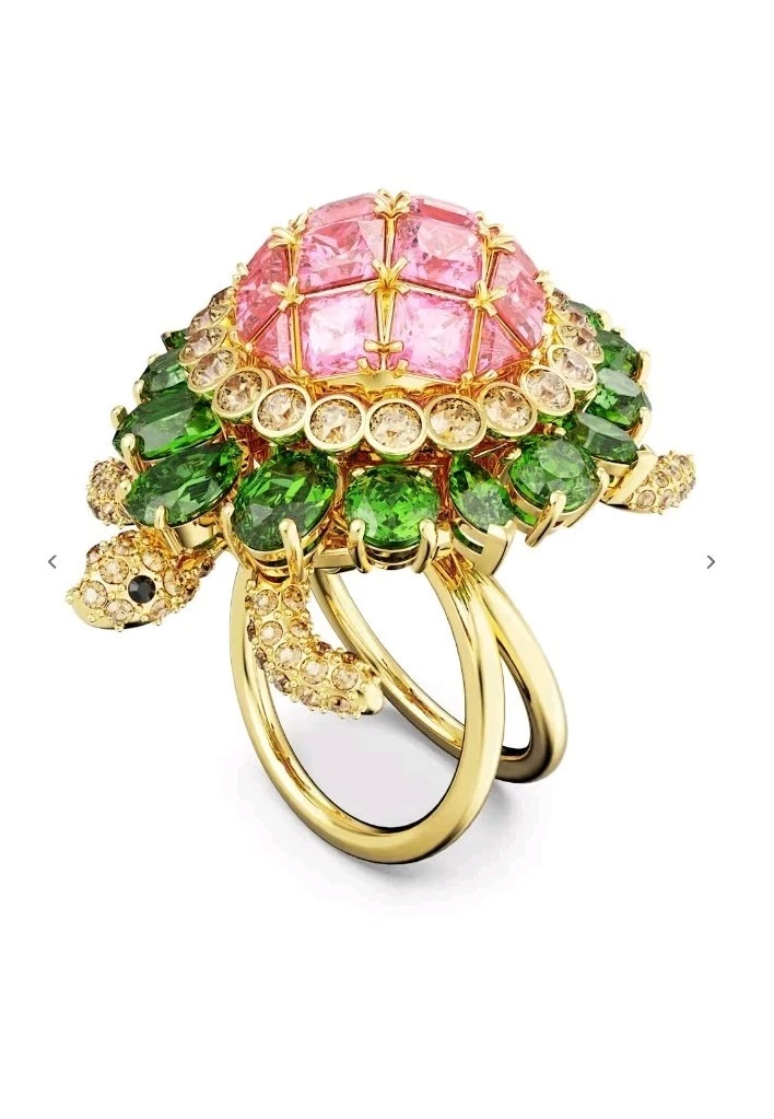 Swarovski Idyllia cocktail tartaruga multicolore anello misura 50 nuovo originale?❤️